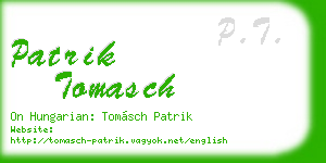 patrik tomasch business card